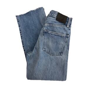 Levi’s Blue Tab Column Long Women’s Barrel Jeans Medium Wash Size 25 RARE